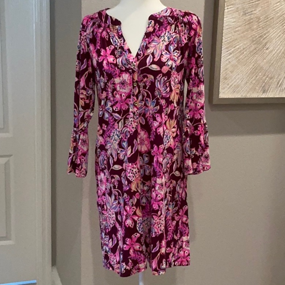 Lilly Pulitzer cotton 3/4 sleeve mini dress
